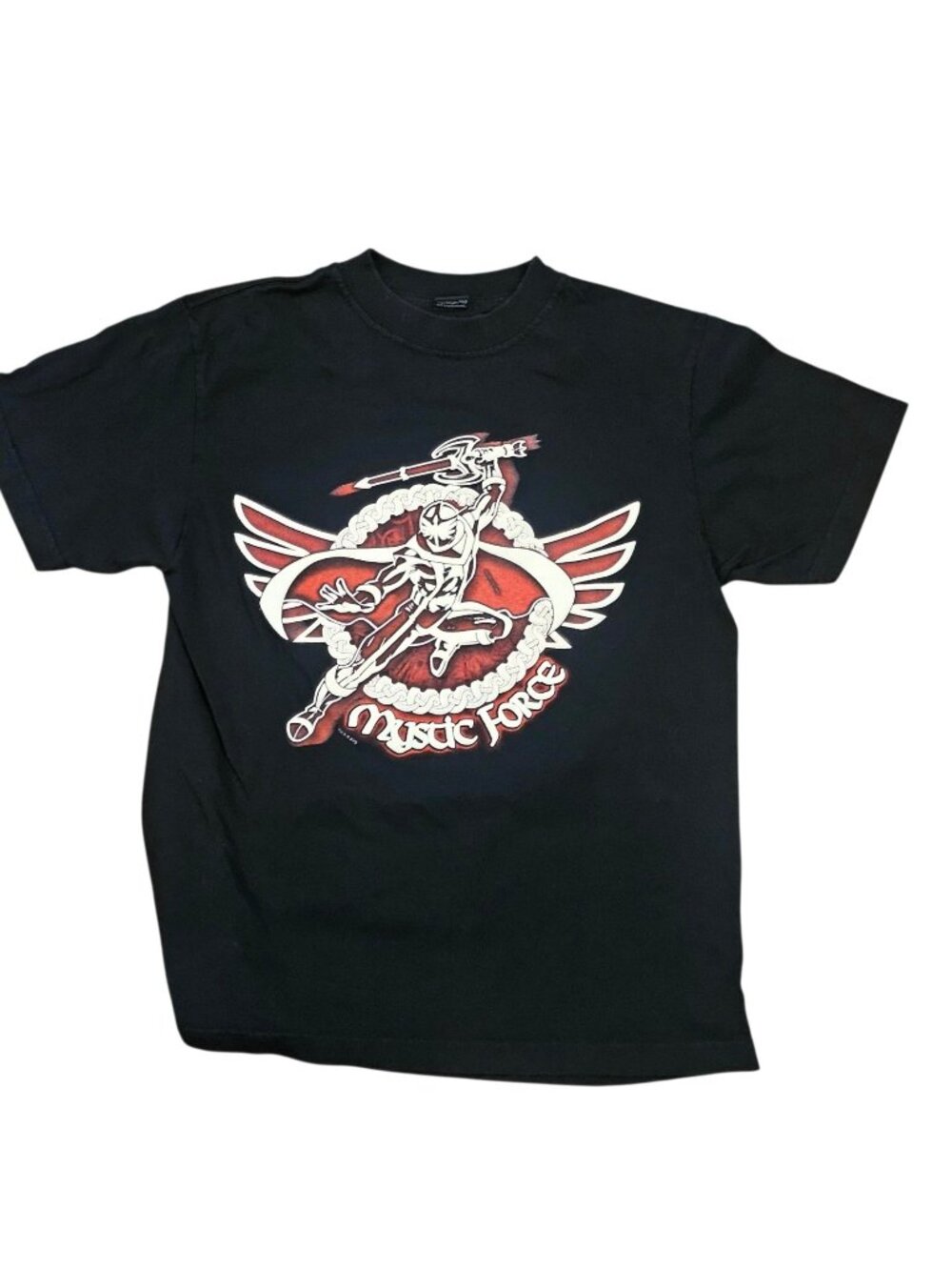 VTG Power Rangers Boys Tshirt Sz L 10/12 Mystic Force Black